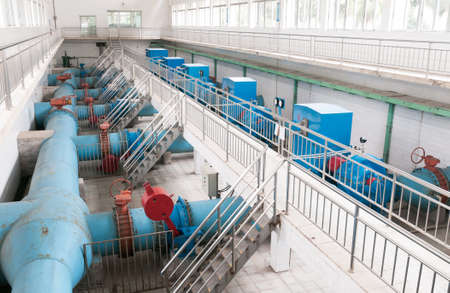 Modern urban wastewater treatment plant.のeditorial素材