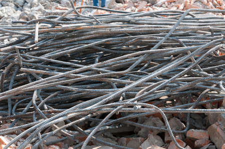 Rounded pipes metal stackの写真素材