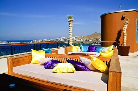 lounge area in Turkish hotel