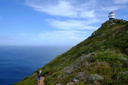 Stunning scenery at the Cape Of Good Hope, South Africa.の写真素材
