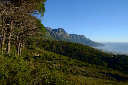 Cape Town mountain range.の写真素材