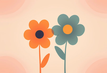 Flower background with copy space. Vector illustration. Eps 10.の素材