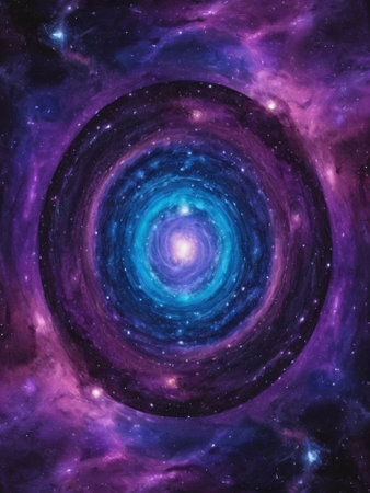 Galaxy in a free space. Elements of this image furnished by NASAの素材