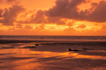 Sunset at Cable Beach, Broome, Western Australiaのeditorial素材