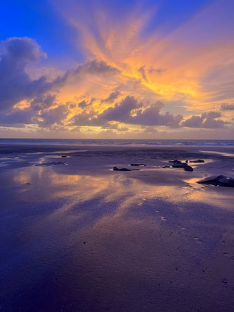 Sunset at Cable Beach, Broome Western Australiaのeditorial素材