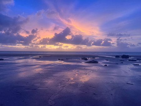 Sunset at Cable Beach, Broome Western Australiaのeditorial素材
