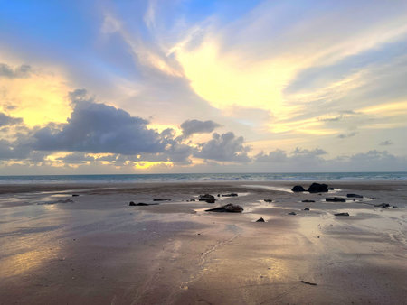 Sunset at Cable Beach, Broome, Western Australiaのeditorial素材