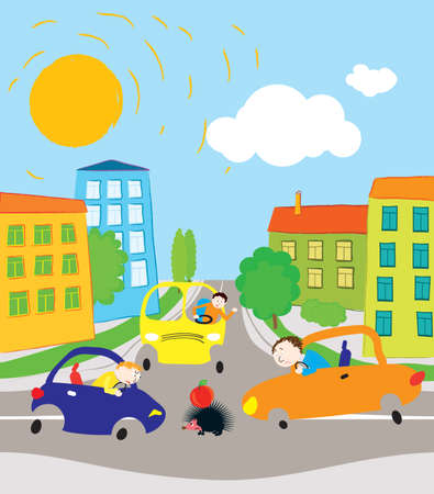 On the roadのイラスト素材