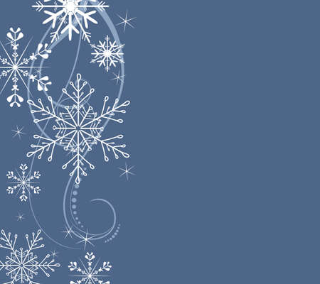 stylish background with snowflakes のイラスト素材