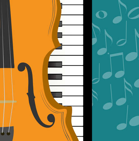 musical backgroundのイラスト素材