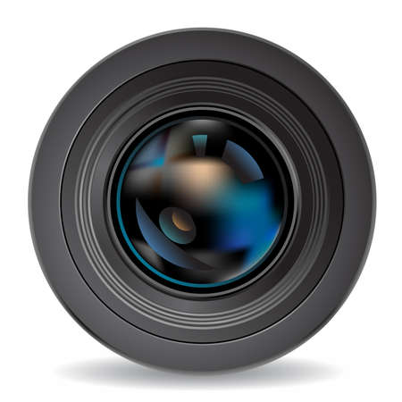 camera lensのイラスト素材