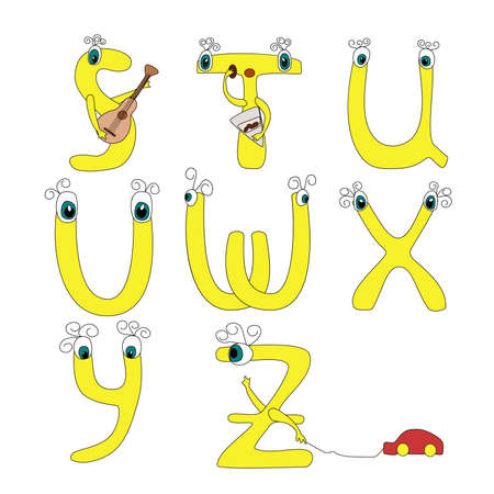 cartoon abc のイラスト素材