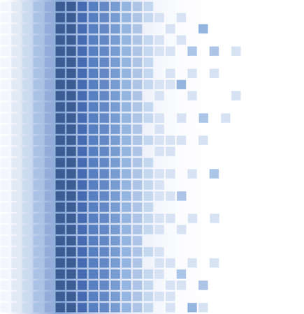 abstract blue rounded square mosaic background のイラスト素材