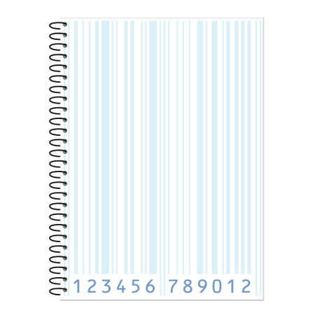 sheet with bar-code のイラスト素材