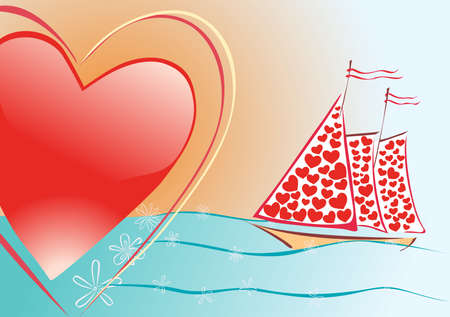 Sails of loveのイラスト素材