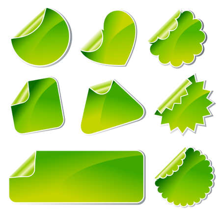 set of stickersのイラスト素材
