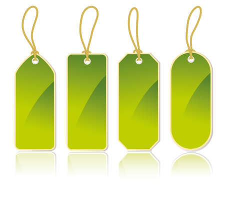 set of vertical labels のイラスト素材