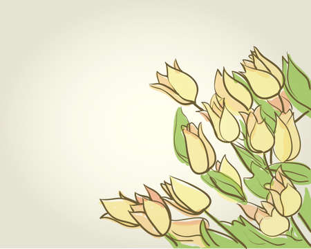 floral decorative backgroundのイラスト素材
