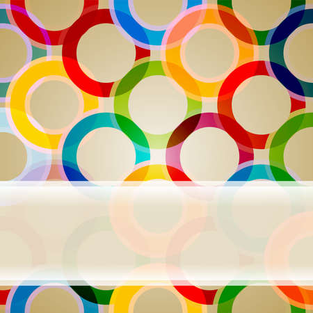 abstract background with transparent circlesのイラスト素材