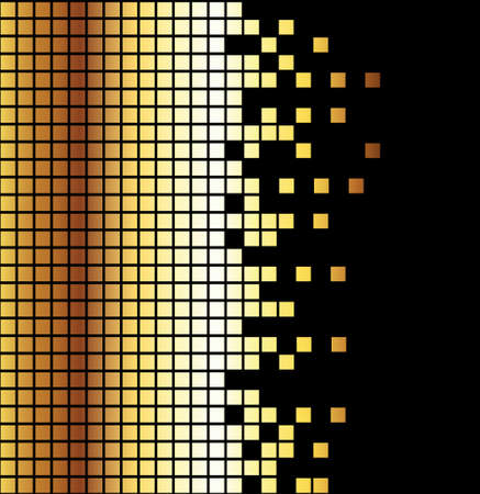 golden square mosaic backgroundのイラスト素材