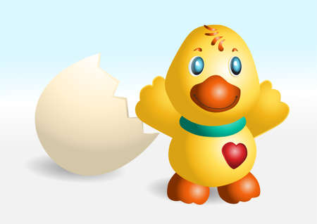funny duckling のイラスト素材
