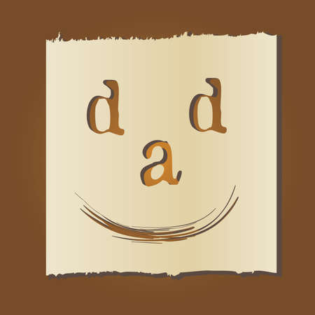father's day card templateのイラスト素材
