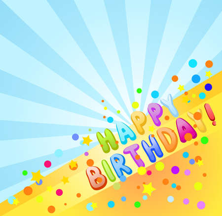happy birthday background のイラスト素材