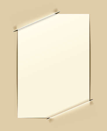 retro frame on paper backgroundのイラスト素材