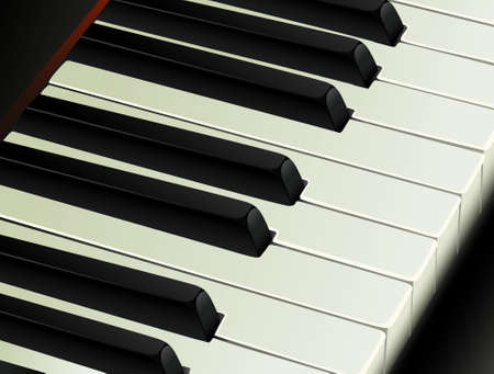 piano keysのイラスト素材