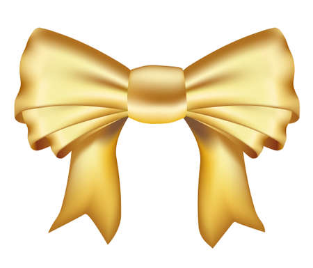 realistic golden ribbon. mesh usedのイラスト素材