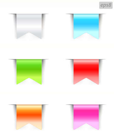 labels with color variationsのイラスト素材