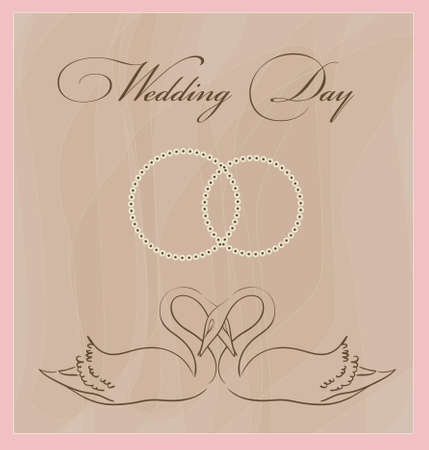 wedding card templateのイラスト素材