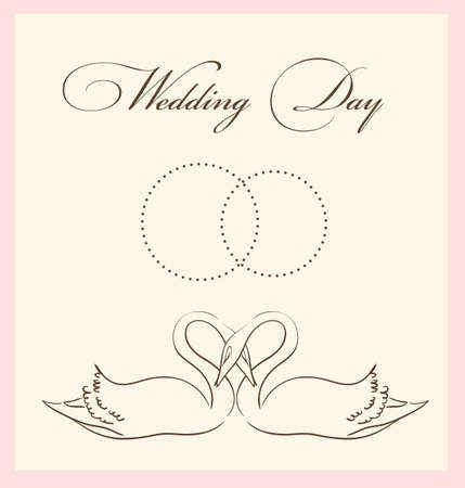 wedding card templateのイラスト素材