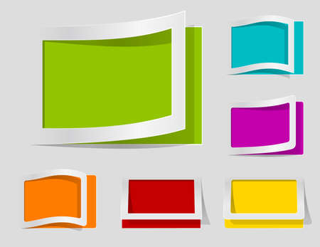 paper design elements のイラスト素材