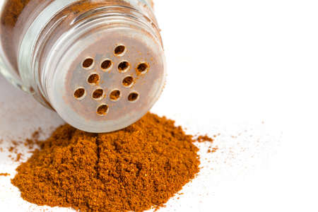 spices in glass bottleの写真素材