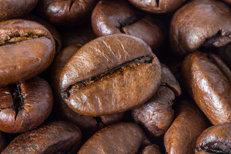 background with coffee beansの写真素材