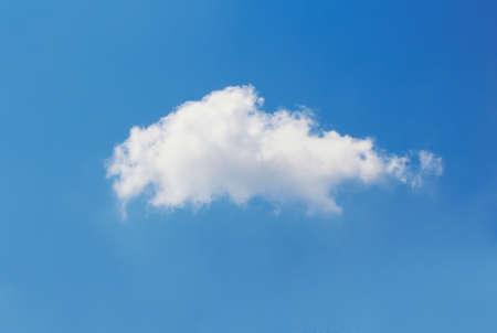 white cloud in the blue skyの写真素材