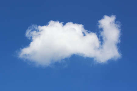 white cloud in the blue skyの写真素材