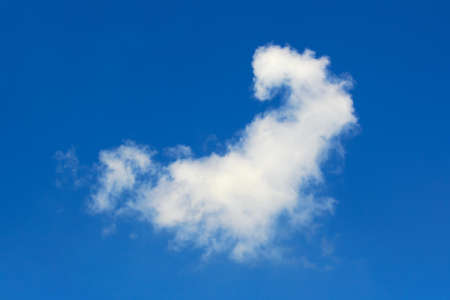 white cloud in the blue skyの写真素材