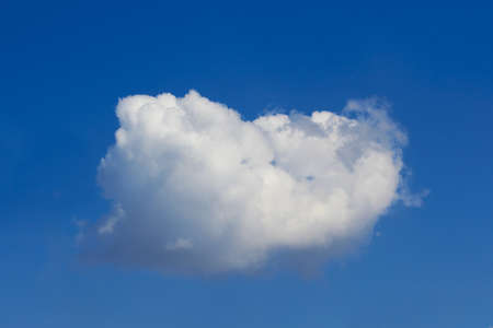 white cloud in the blue skyの写真素材