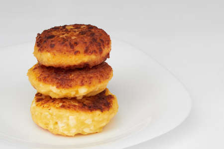 sweet cheese pancakesの写真素材