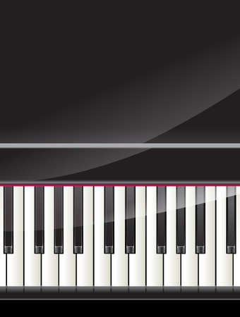 grand piano keys background with space for textのイラスト素材