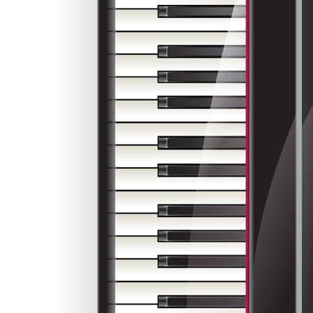  piano keys background with space for textのイラスト素材