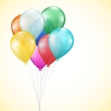 background with bright colorful balloonsのイラスト素材