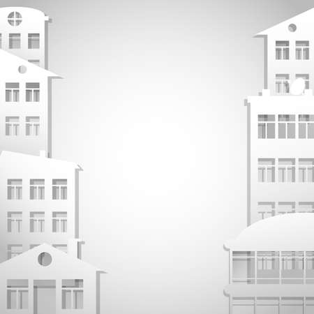 houses symbols as real estate backgroundのイラスト素材