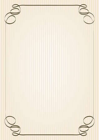 retro frame on yellowish backgroundのイラスト素材
