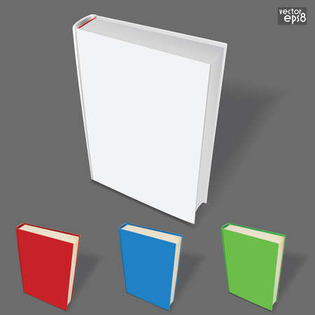 book template with color variationsのイラスト素材