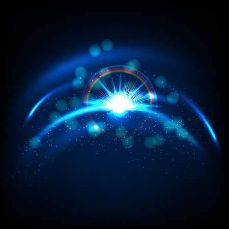 illustration of abstract background with rainbowのイラスト素材