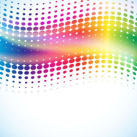 musical background with halftone as equalizerのイラスト素材