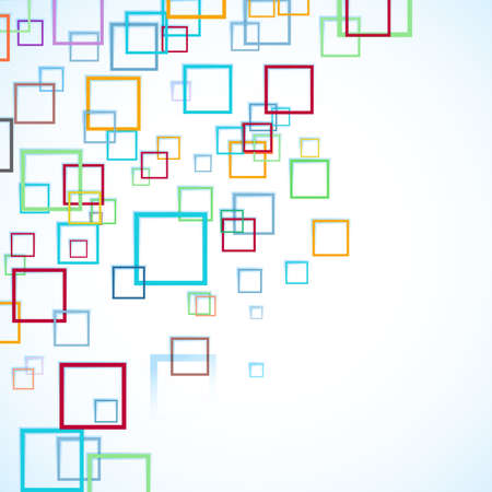 abstract background with squares のイラスト素材